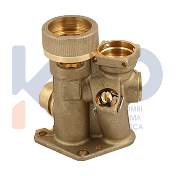 3 Yollu Vana Gövdesi Vaillant Turbotec Pirinç Kısa 0020020015